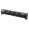 2-in-1 datora skaļruņu skaņas panelis ar RGB LED fona apgaismojumu, stereo, paredzēts spēlēm, USB, 2 x 3 W, AUX 3,5 mm