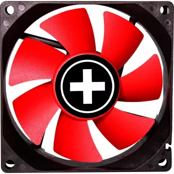 XILENCE XF040 80mm PWM korpusa ventilators - sarkans