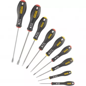 Manuālais skrūvgriežu komplekts STANLEY FATMAX FMHT65439-0 — taisnie skrūvgrieži, dažādi izmēri