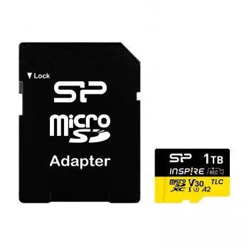 Atmiņas karte Silicon Power Inspire 512 GB MicroSDXC V30 UHS-I U3 A2 4K + adapteris (SP512GBSTXLA2V1NSP)