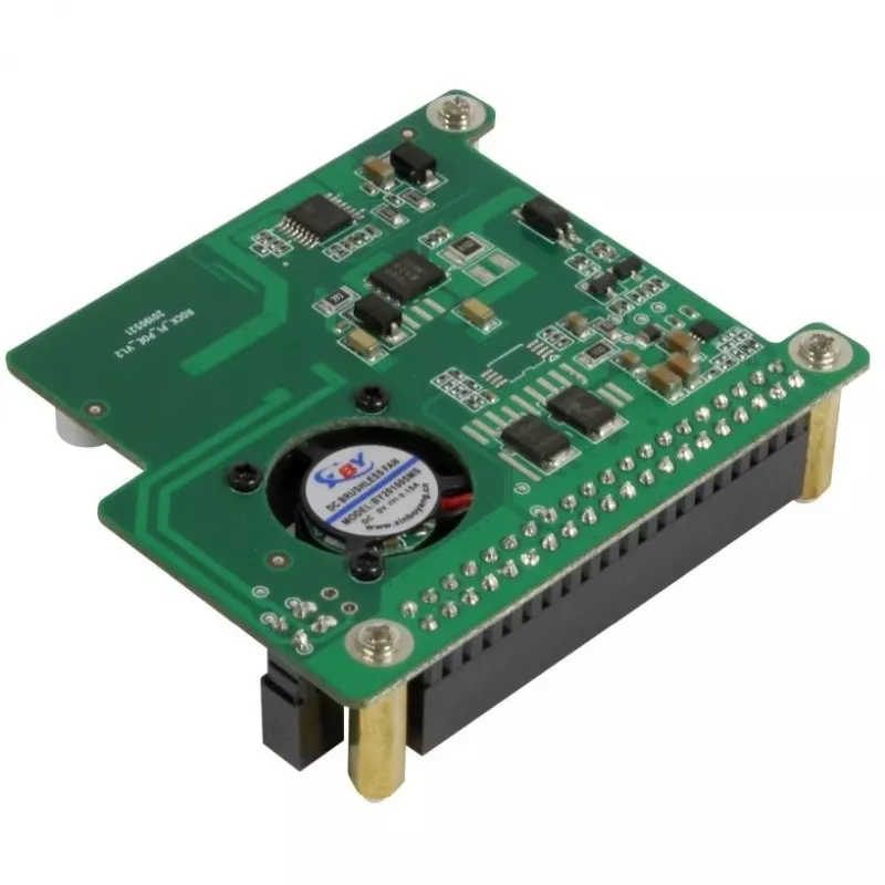 PoE Hat ALLNET priekš Radxa Rock 3A 802.3at — barošana caur Ethernet pieslēgvietu