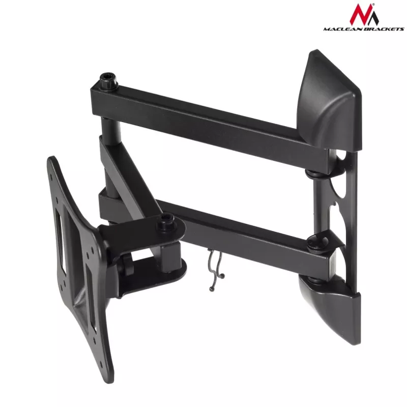Sienas stiprinājums televizoram/monitoram MACLEAN MC-719, ekrāniem līdz 68,6 cm (27 collas), maks. 15 kg, VESA 100x100, melns