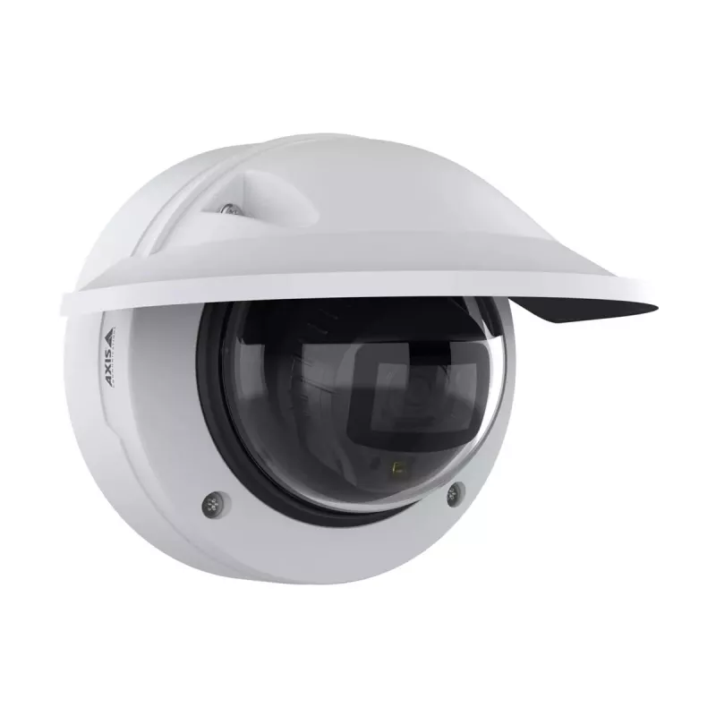 IP drošības kamera Axis P3278-LVE — kupola, 3840×2160, iekštelpām un ārtelpām, griestu/sienas stiprinājums, 1/1,8 collu CMOS, 0,03 lx, 103° H