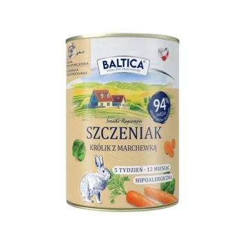 BALTICA regional flavours Puppy Rabbit with carrot - mitrā suņu barība - 400g