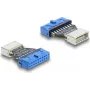 DELOCK adapteris USB 5 Gbps 20 kontaktu ligzda (Pfostenbuchse) uz USB‑B 5 Gbps