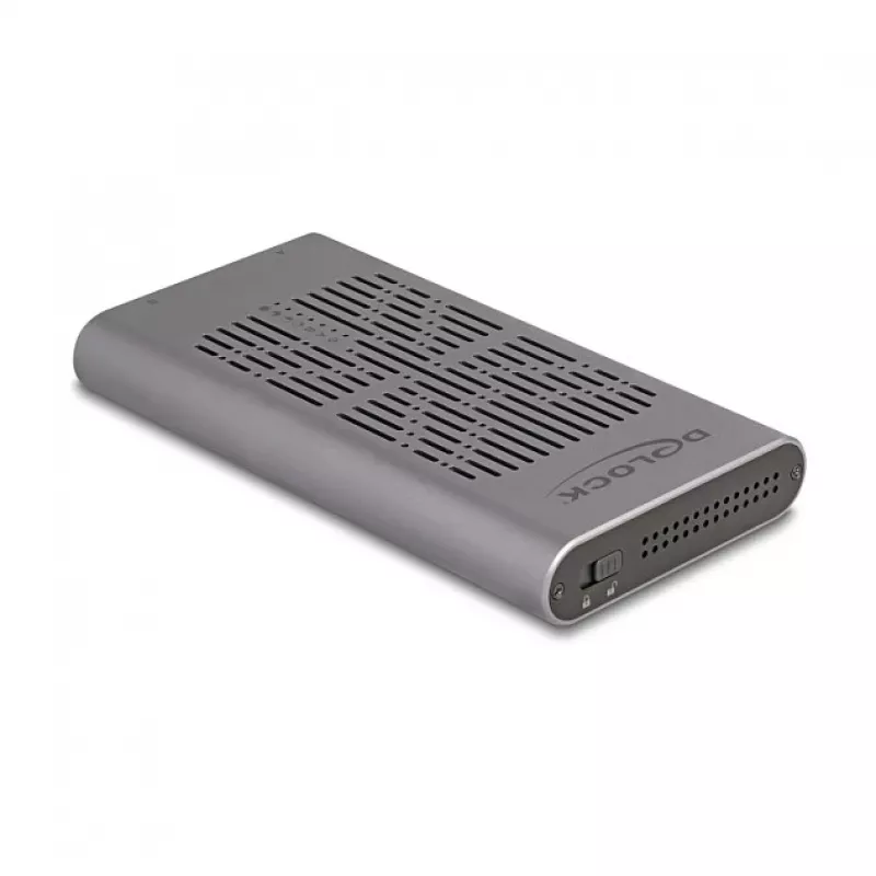 SSD korpuss DeLOCK 42027 pelēks M.2 10 Gbit/s USB Type-C