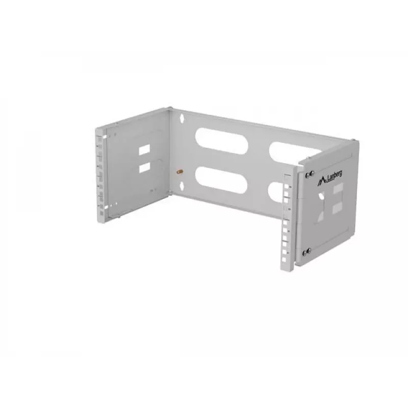 Plaukta sienas stiprinājums 19 collu 4U LANBERG — 497×400/240 mm, pelēks