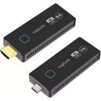LogiLink HDMI pārraides komplekts USB-C bezvadu 30 m - kabeļu / adapteru komplekts - digitālais / datu (HDW0104)