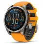 Garmin Fenix 8 3,56 cm (1,4) AMOLED 51 mm Digitāls 454 x 454 pikseļi Skārienekrāns Titāns Wi-Fi GPS (satelīts)