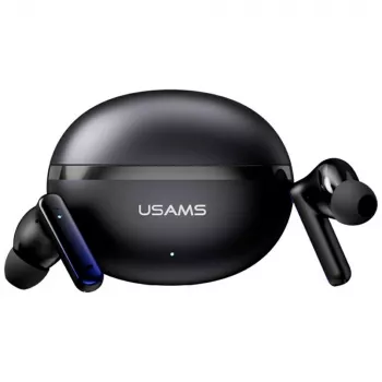 Bluetooth austiņas Usams TWS E02 ANC+ENC melnas