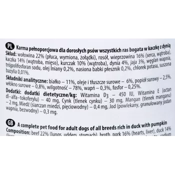 Dolina Noteci Premium ar pīli un ķirbi 400 g