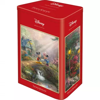 Thomas Kinkade Studios: Mickey & Minnie in the Nostalgia metāla kārba, 500 gabalu mozaīka