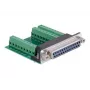 Kabeļa adapteris DeLOCK 65317 25p 27p Melns Zaļš Sudraba