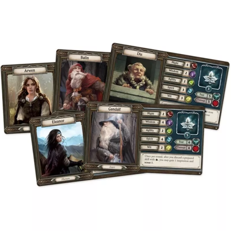Asmodee Herr der Ringe: Reise durch Mittelerde - Dunkle Pfade, galda spēle