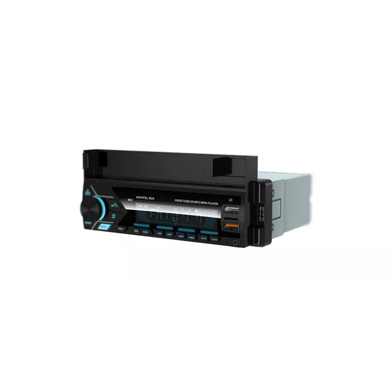 Automašīnas digitālais multivides uztvērējs Navitel RD6 — 4x45 W audio atskaņotājs, atskaņošana no digitālajiem un ārējiem avotiem, single-DIN ievietojums