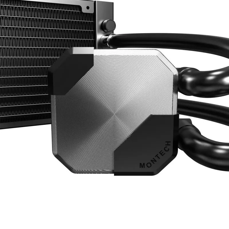 CPU dzesētājs ar vairākām ligzdām, melns/HYPERFLOW SILENT360(B) MONTECH