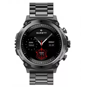 Smartwatch Garett Atom Melns Steel