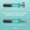 Digitus Gigabit Ethernet PoE+ ievadītājs 802.3at 30 W melns