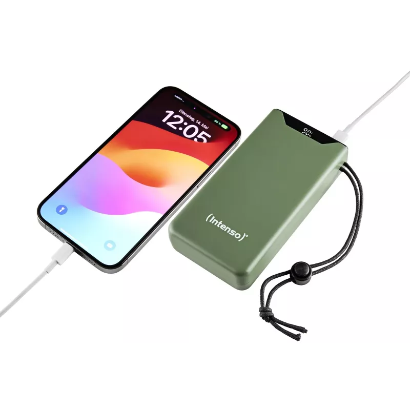 Intenso 7332057 ārējais akumulators litija polimēru (LiPo) 20000 mAh zaļš