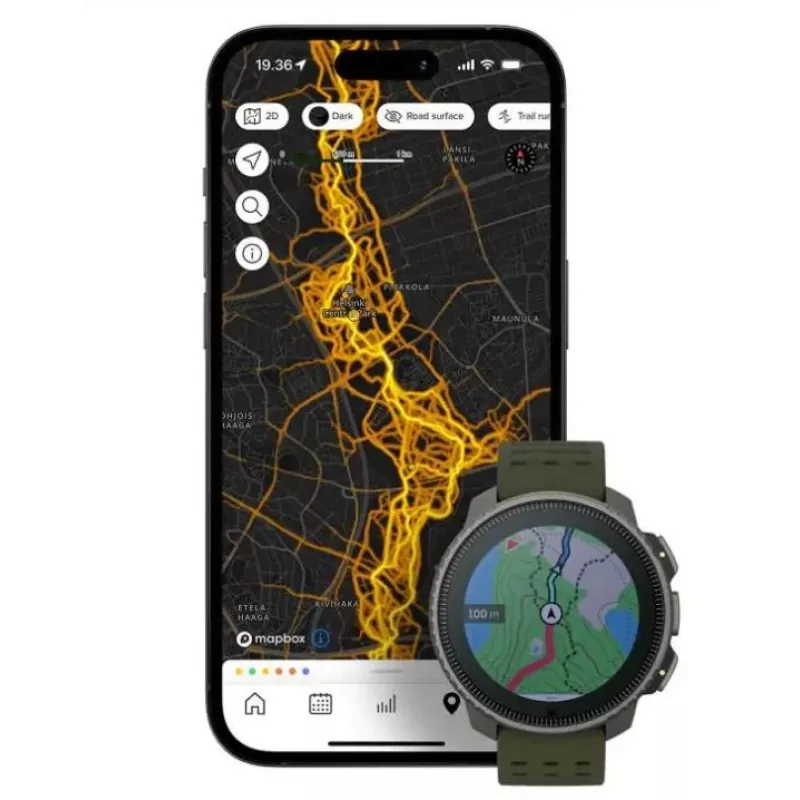 Suunto Vertical 3,56 cm (1,4) Punktmatrica 49 mm 280 x 280 pikseļi Skārienjūtīgs Melns GPS (satelīts)