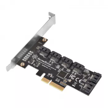 SILVERSTONE Serial ATA kontrolieris SST-ECS06 — PCIe karte ar 6 SATA portiem
