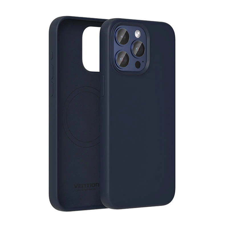Aizsargājošs silikona maciņš Vention KUFL0-40 iPhone 15 Pro Max, zils