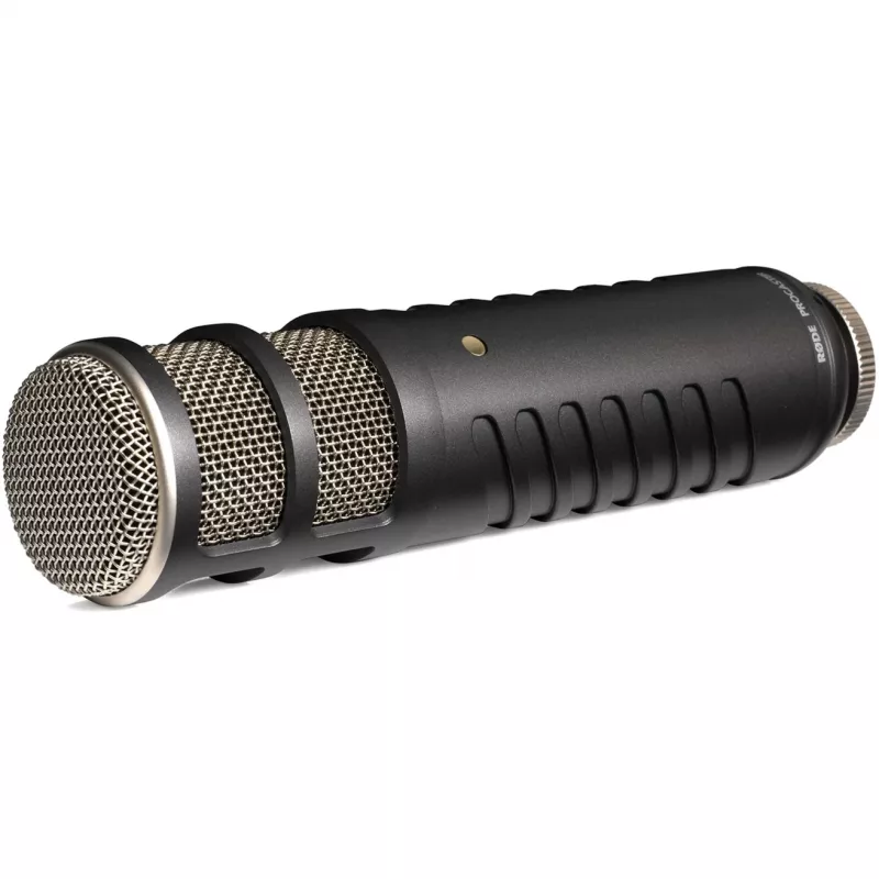 Studijas dinamiskais mikrofons RØDE Procaster — vadu, mini XLR (3-pinu), 75–18 000 Hz, 32 Ω, -56 dB, melns, 695 g