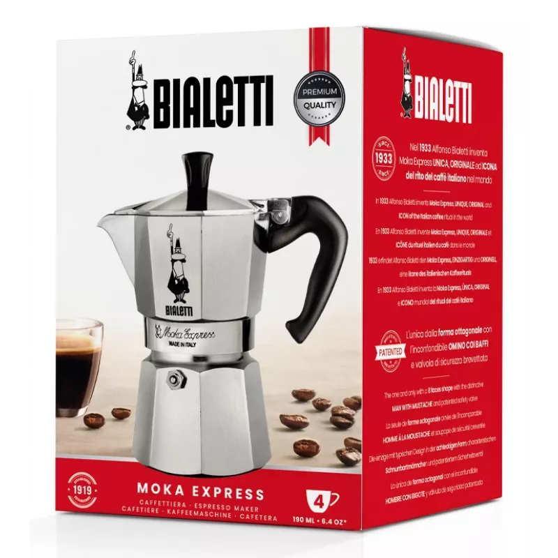 Bialetti Moka Express Moka katliņš 0.23 L Alumīnijs