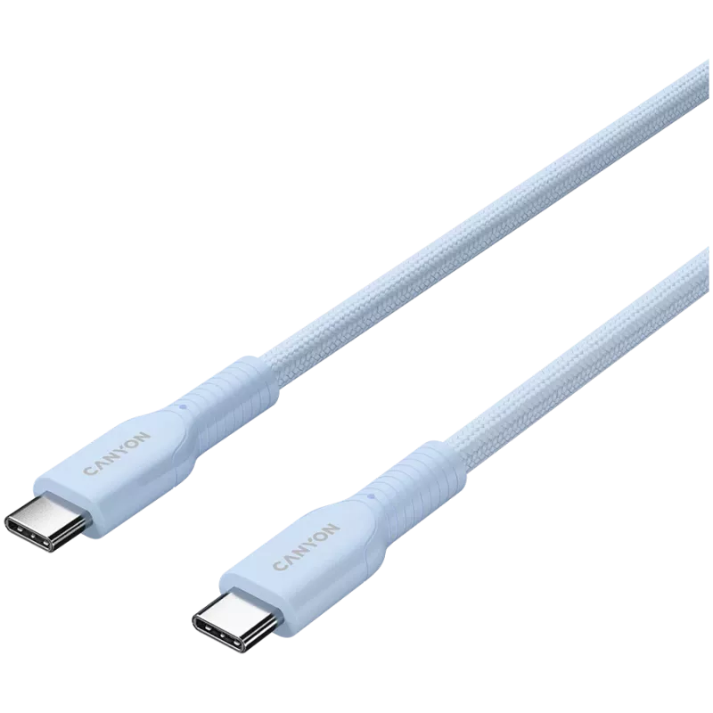 CANYON kabelis OnWire 60CL C-C 60W COLOR Pīts 1m Gaiši zils