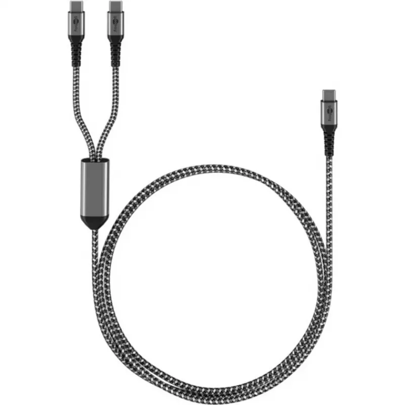 Goobay 75739 USB kabelis, melns