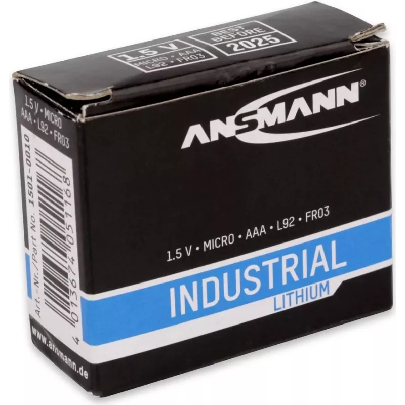 ANSMANN - Baterija 10 x AAA tipa Li - Melna (1501-0010)