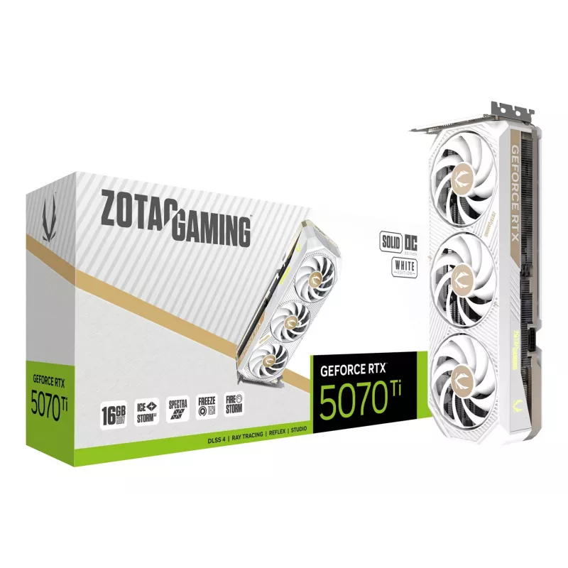 ZOTAC GAMING GeForce RTX 5070 Ti SOLID CORE OC 16GB GDDR7 grafikas karte