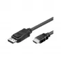 Good Connections HDMI 5m, 5 m, HDMI, DisplayPort, vīrišķais, vīrišķais, melns