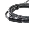 Piemērota abām rokām portatīvā datora slēdzene DICOTA BASE XX Wedge D31939 drošības ierīce