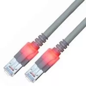 EasyLan saCon DualBoot LED-komutācijas kabelis S/FTP Cat.6 5m pelēks - Kabelis - Tīkla