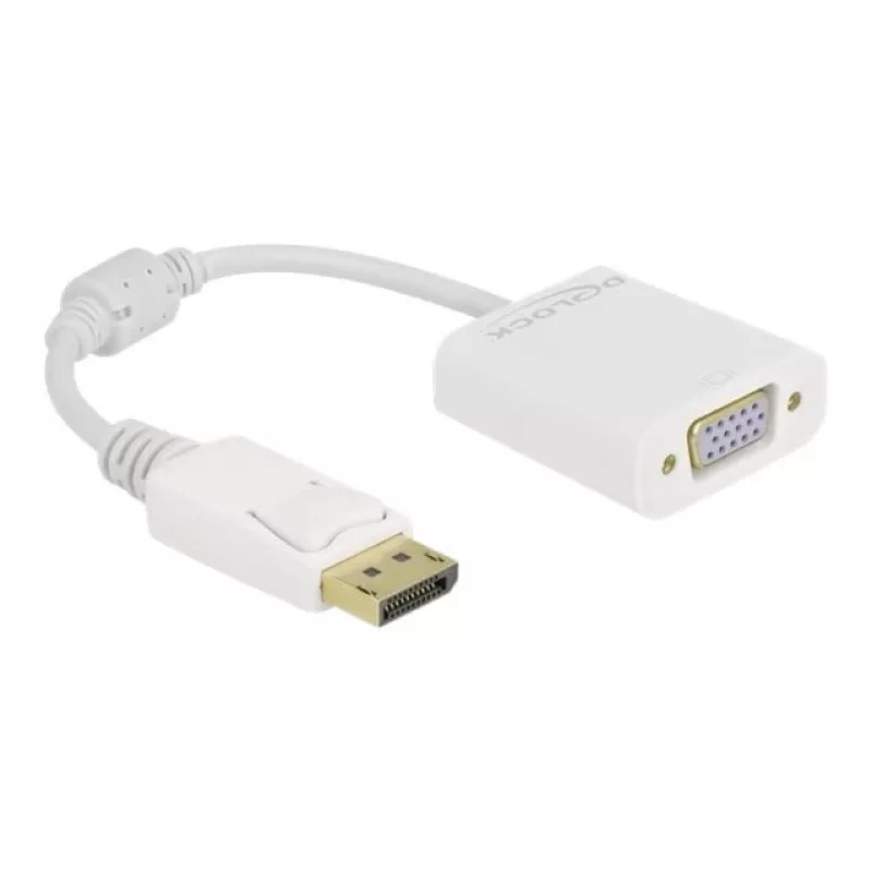 Adapteris DisplayPort 1.2 vīrišķais – VGA sievišķais DeLOCK 61007