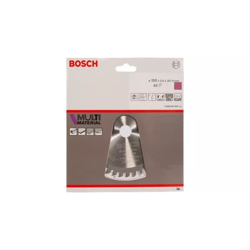Apļveida zāģa asmeņi Bosch Multi Material 2608640503 Biezums 1.8mm