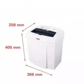 Papīra smalcinātājs HSM SECURIO C14, sloksnes smalcināšana, 22,6 cm, balts