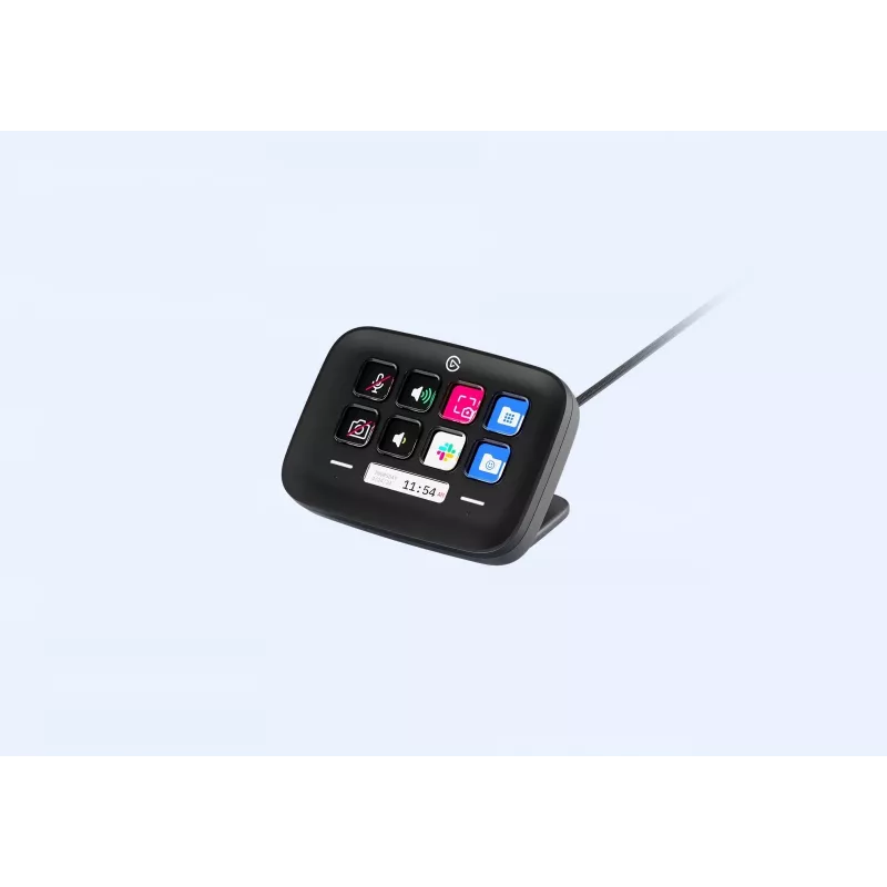 Aparatūras Stream Deck Elgato Neo melns 10GBJ9911 — pielāgojami taustiņi īsceļiem un makro