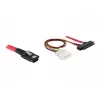 DeLOCK - iekšējais SAS kabelis (Serial Attached SCSI) - 4 joslu - 36 kontaktu 4i Mini MultiLane - iekšējā barošana, 4 kontaktu, iekšējais SAS, 29 kontaktu (SFF-8482) - 50 cm (83059)