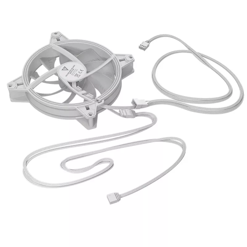 Korpusa ventilators MODECOM VOLCANO APEX 140 ARGB balta 140mm