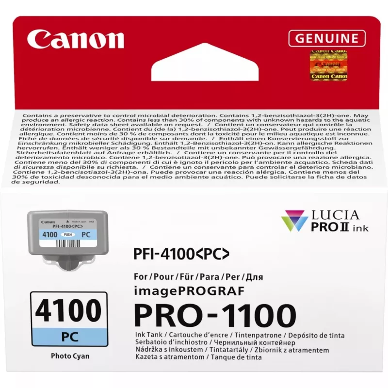 Canon LUCIA PRO II tintes kasetne 1 gab. Oriģināls Standarta ietilpība Foto ciāna
