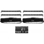 LED lineāru komplekts EUROLITE 4x LED BAR-12 QCL RGBW ar 2 mīkstajām somām un kontrolieri