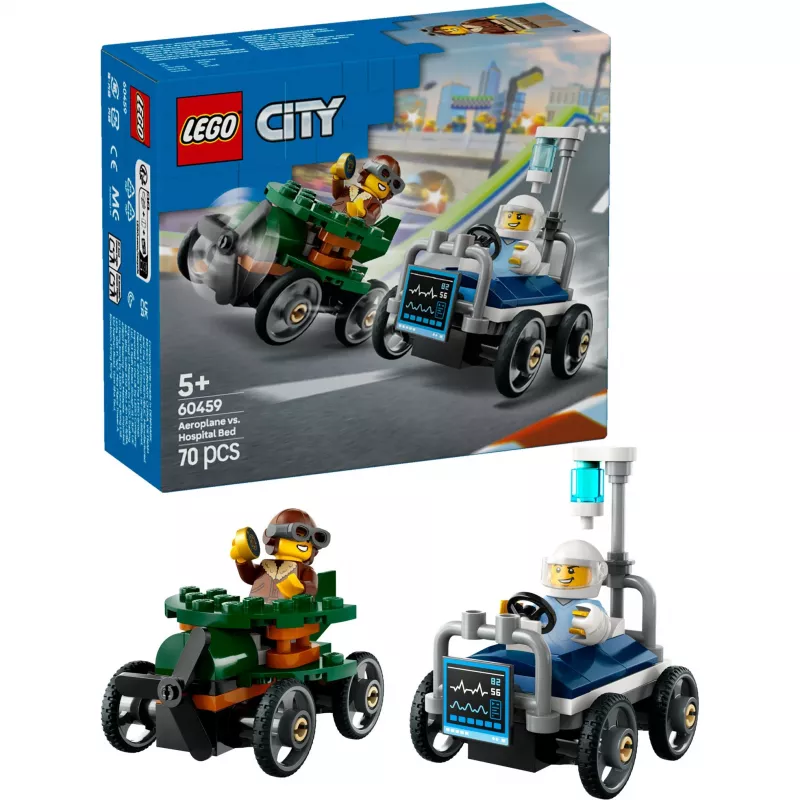 LEGO CITY 60459 Lidmašīna pret slimnīcas gultu