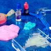 Zinātnes komplekts Liscianigiochi Crazy Science Slime in the dark 304-PL89239 — tumsā spīdošo gļotu eksperimentu komplekts