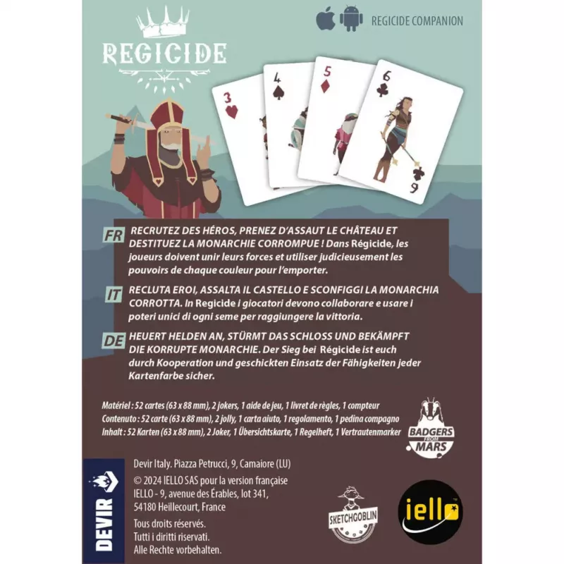 Regicide, kāršu spēle