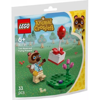 30731 Animal Crossing Tom Nook un Balonu Dāvana, Konstrukcijas rotaļlieta Polimais