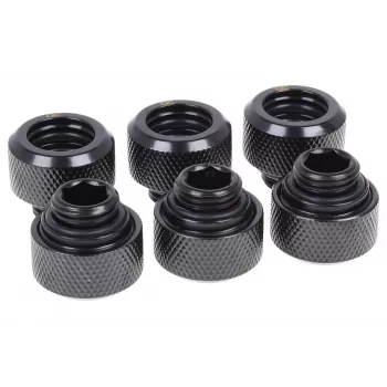 Armatūras komplekts Alphacool 17377 — misiņš, melns, augstums 16 mm, diametrs 21 mm šķidruma dzesēšanai