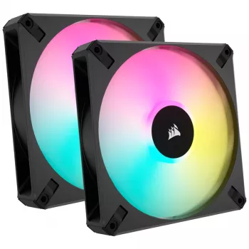 Ventilators Corsair CO-9050156-WW 14 cm Melns 2 gab. 500-1700 RPM