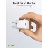 Goobay Universāls melns AC ātrās uzlādes iekštelpu lādētājs 65403 USB Type-C 110-240V